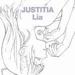 『Lia - JUSTITIA』収録の『JUSTITIA』ジャケット