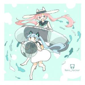 Cover art for『Neko Hacker - Night Sky feat. Mashilo & ichika』from the release『SUMMER!』