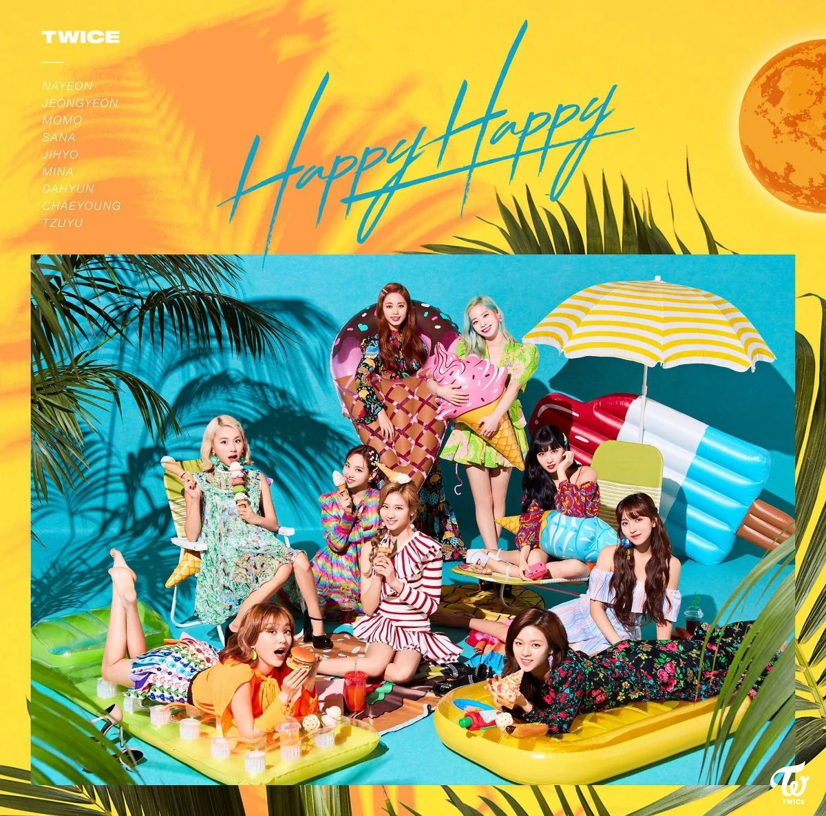 『TWICE - HAPPY HAPPY』収録の『HAPPY HAPPY』ジャケット