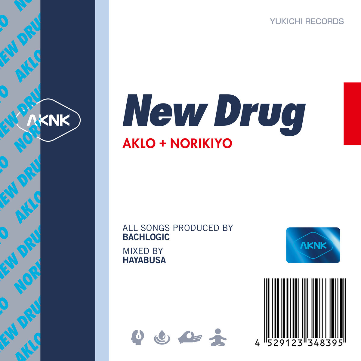 『AKLO + NORIKIYO - New Drug feat.鋼田テフロン』収録の『New Drug』ジャケット