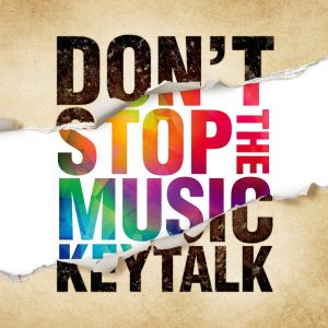 『KEYTALK - DROP2』収録の『DON'T STOP THE MUSIC』ジャケット
