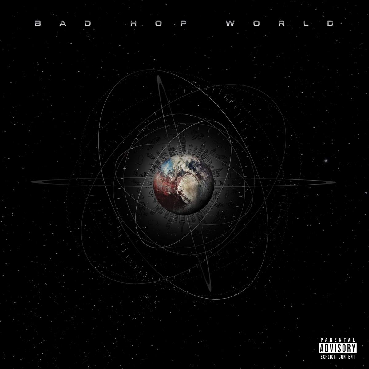 『BAD HOP - Hood Gospel (feat. T-Pablow, Bark & YZERR)』収録の『BAD HOP WORLD』ジャケット