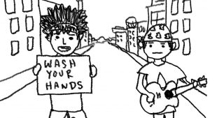 『MIZU - 手洗いブギウギ』収録の『手洗いブギウギ』ジャケット