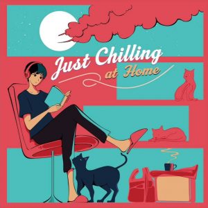 『SUKISHA - Imaginary Trip feat. Shingo Sekiguchi』収録の『Just Chilling at Home』ジャケット