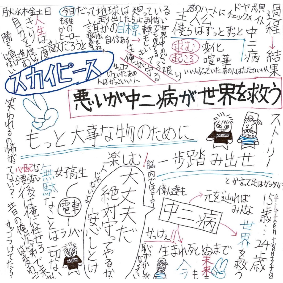 悪いが中二病が世界を救う 歌詞 スカイピース Lyrical Nonsense 歌詞リリ