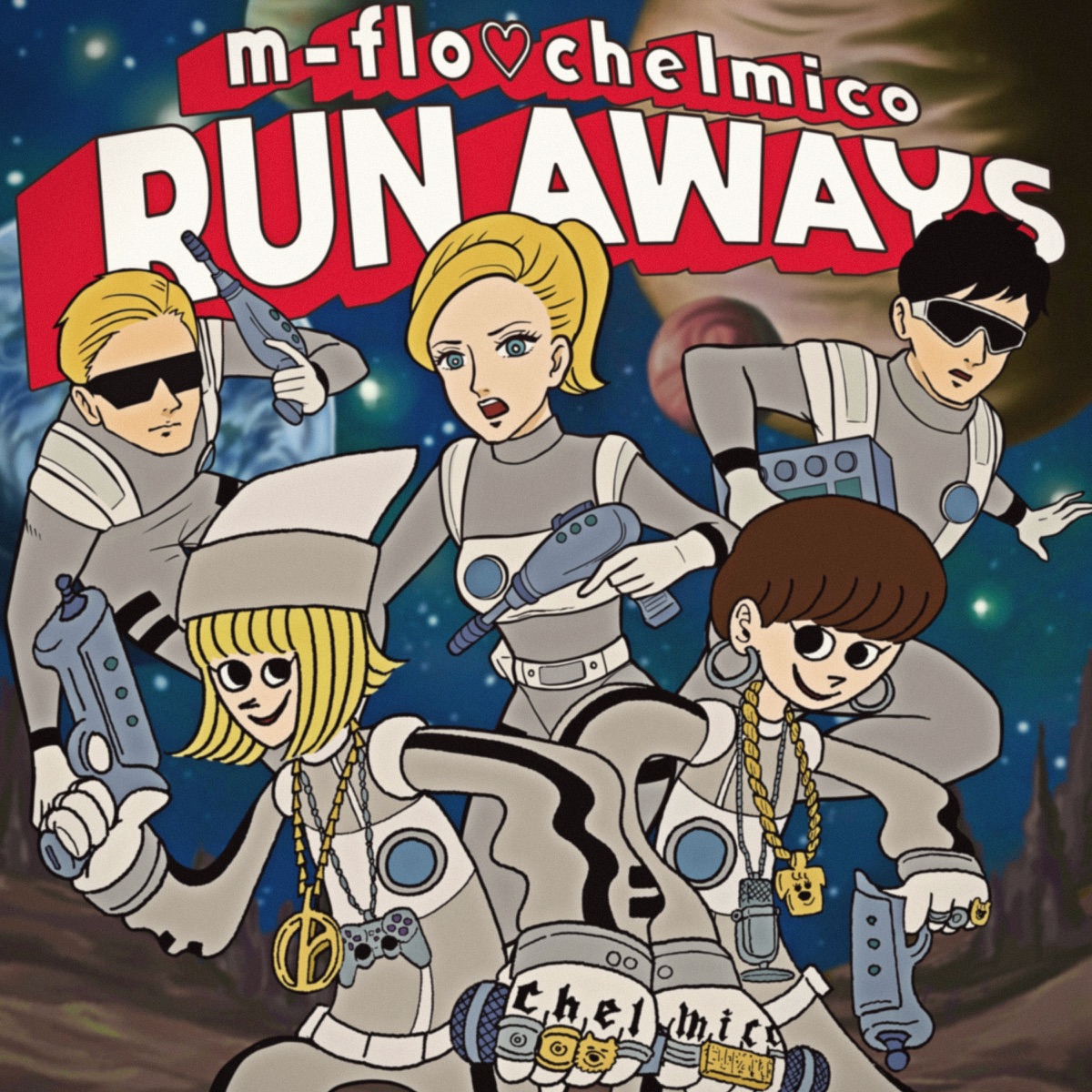 『m-flo loves chelmico - RUN AWAYS』収録の『RUN AWAYS』ジャケット