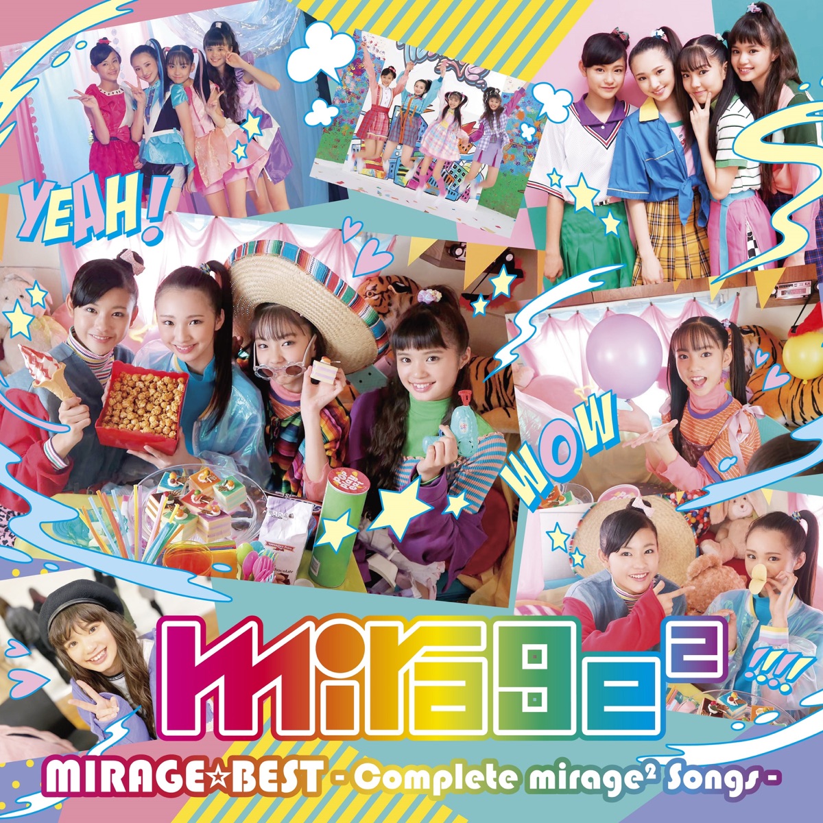 『mirage2 - 歩きだそう』収録の『MIRAGE☆BEST ～Complete mirage2 Songs～』ジャケット