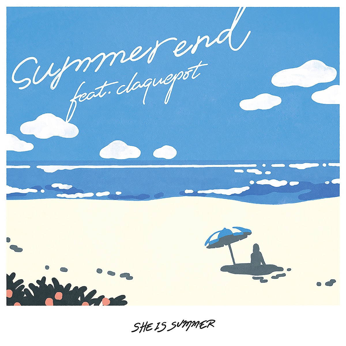 『SHE IS SUMMER - summer end feat. claquepot』収録の『summer end feat. claquepot』ジャケット