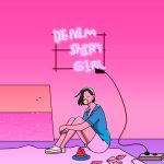 『大橋ちっぽけ - 僕はロボット』収録の『DENIM SHIRT GIRL』ジャケット