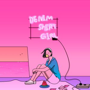 『大橋ちっぽけ - 2017』収録の『DENIM SHIRT GIRL』ジャケット