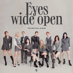 『TWICE - BEHIND THE MASK』収録の『Eyes wide open』ジャケット