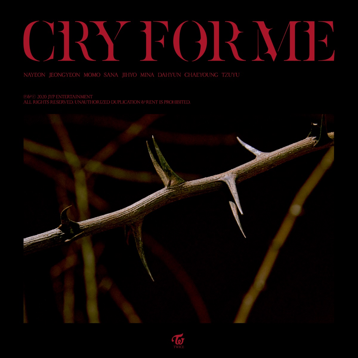 『TWICE - CRY FOR ME』収録の『CRY FOR ME』ジャケット