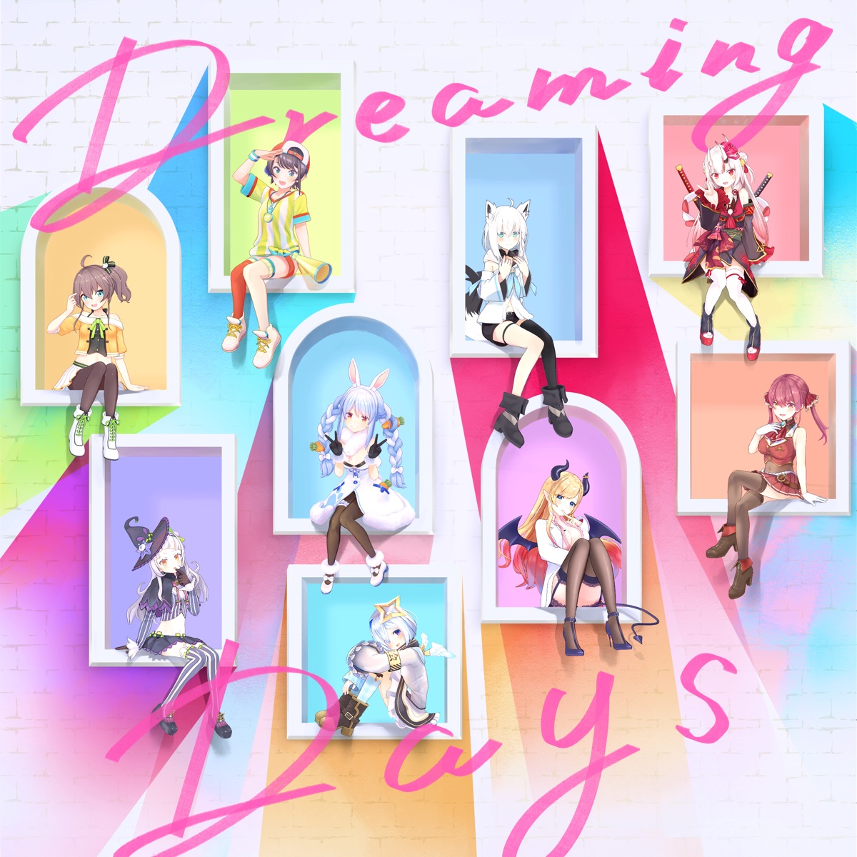 『hololive IDOL PROJECT - Dreaming Days』収録の『Dreaming Days』ジャケット