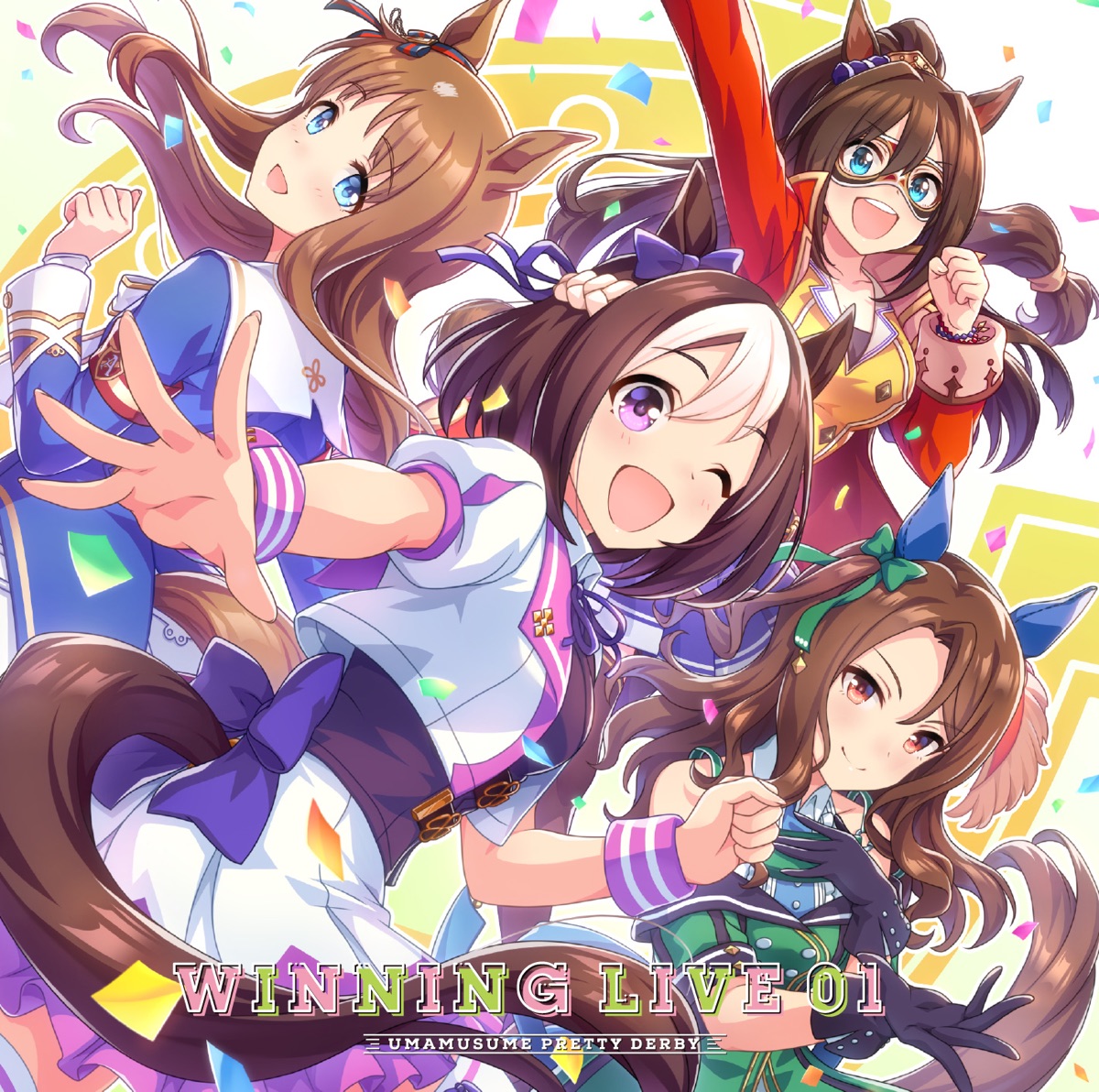 Cover art for『Special Week (Azumi Waki), Tokai Teio (Machico), Narita Brian (Rika Kinugawa), Symboli Rudolf (Azusa Tadokoro), Seiun Sky (Akari Kito), Agnes Tachyon (Sumire Uesaka), Matikanefukukitaru (Hiyori Nitta), Mr. C.B. (Yurina Amami) - winning the soul (Game Size)』from the release『