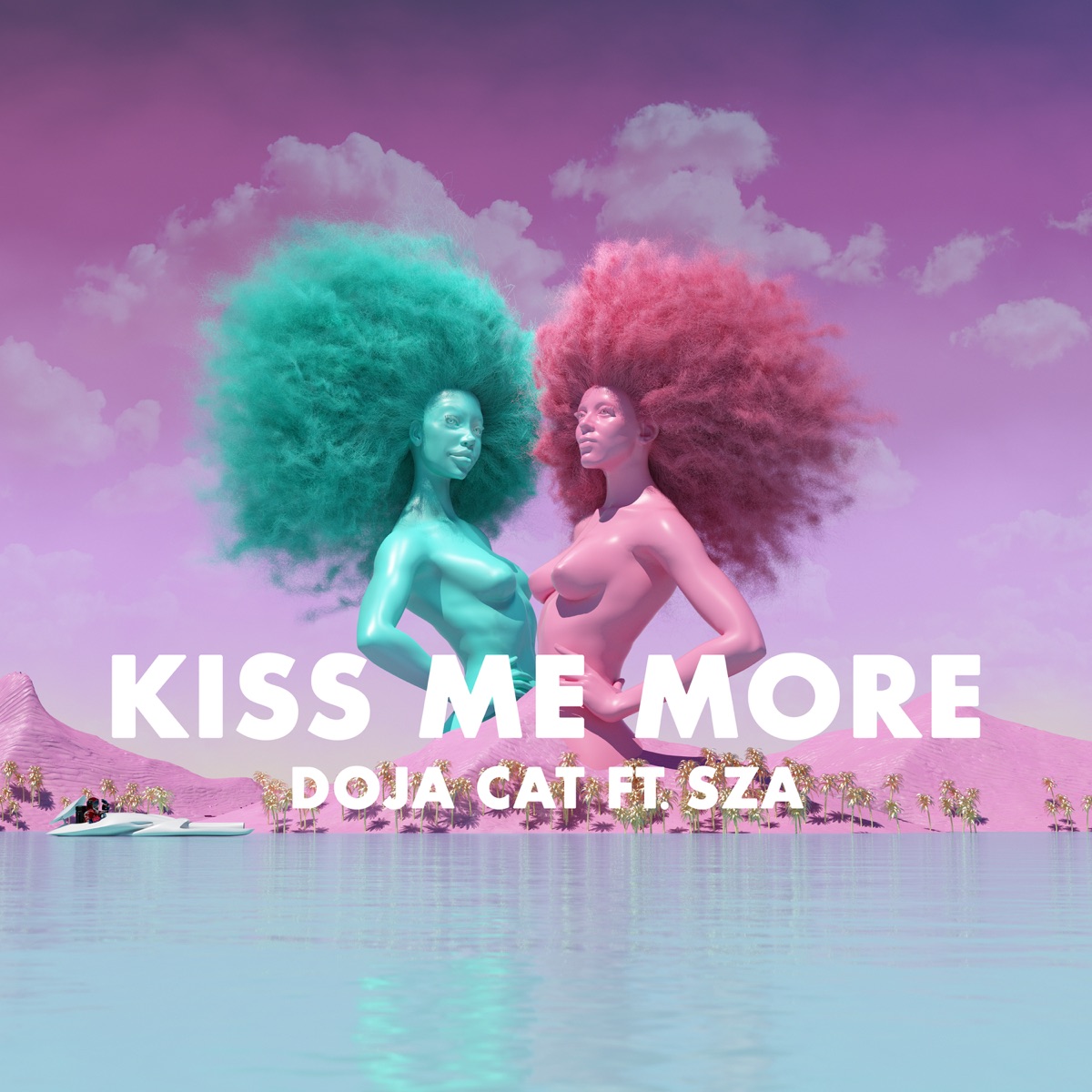 Cover art for『Doja Cat - Kiss Me More (feat. SZA)』from the release『Kiss Me More (feat. SZA)