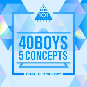 『はねむぅ~ん - STEP』収録の『40 Boys 5 Concepts』ジャケット