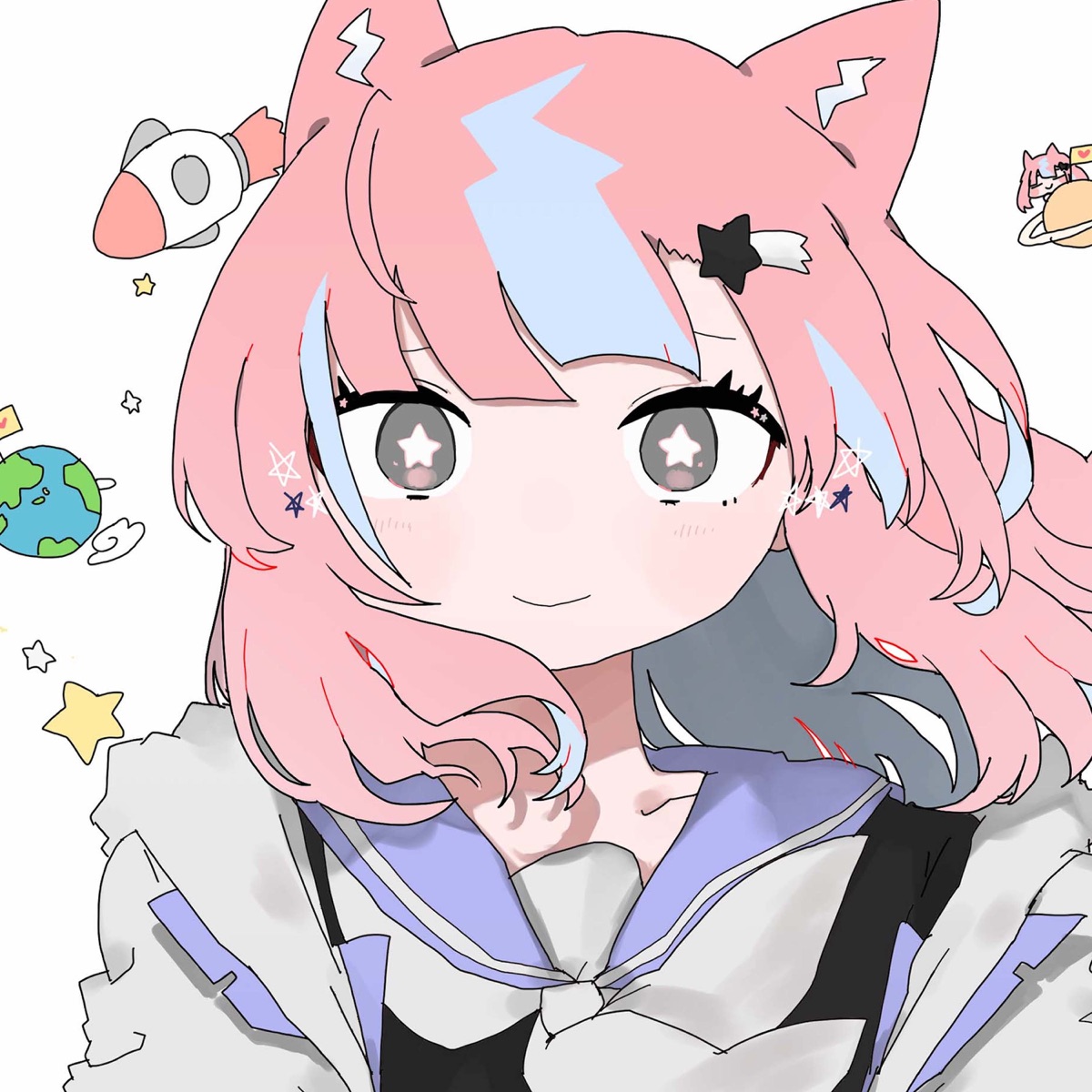 『Solaris Clock - 誘惑惑星少女 (feat. 一二三)』収録の『誘惑惑星少女 (feat. 一二三)』ジャケット