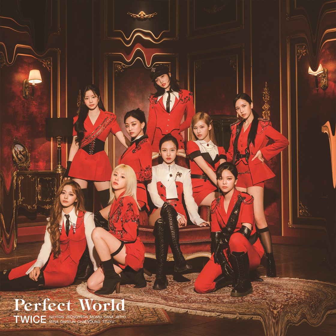 『TWICE - Good at Love 歌詞』収録の『Perfect World』ジャケット