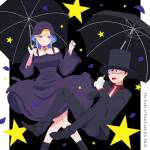 『坊ちゃん(花江夏樹)&アリス(真野あゆみ) - 満月とシルエットの夜』収録の『満月とシルエットの夜』ジャケット