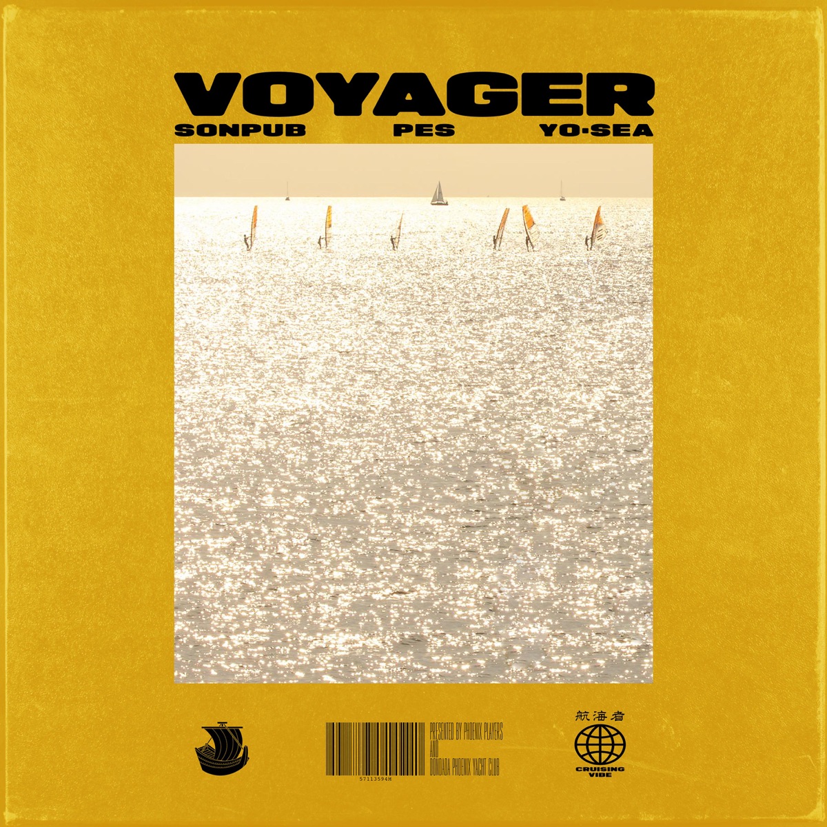 『SONPUB, PES, Yo-Sea - Voyager』収録の『Voyager』ジャケット