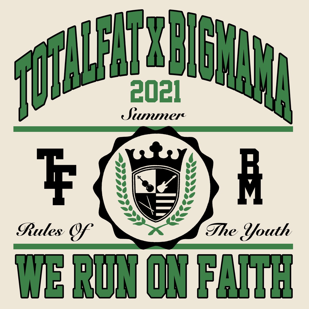『TOTALFAT x BIGMAMA - WE RUN ON FAITH』収録の『WE RUN ON FAITH』ジャケット