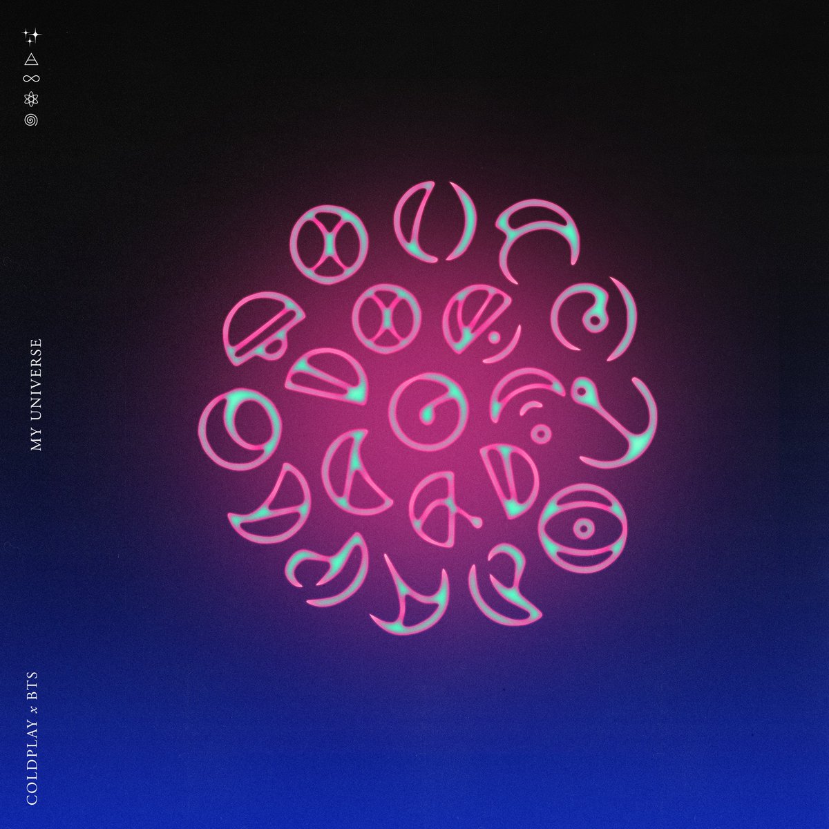 『Coldplay - Biutyful』収録の『Music of the Spheres』ジャケット