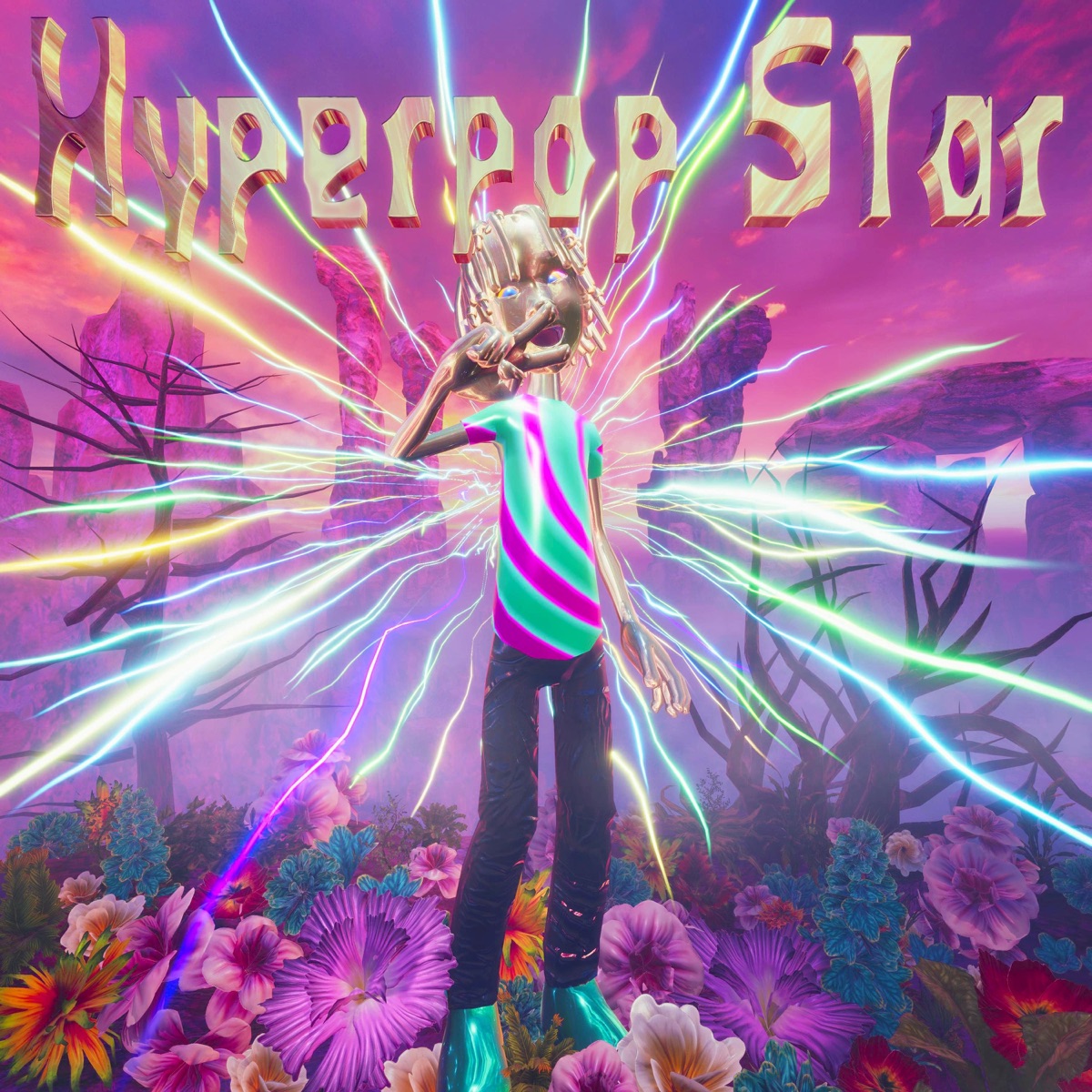 『Only U - Hyperpop Star (feat. ZOT on the WAVE)』収録の『Hyperpop Star (feat. ZOT on the WAVE)』ジャケット