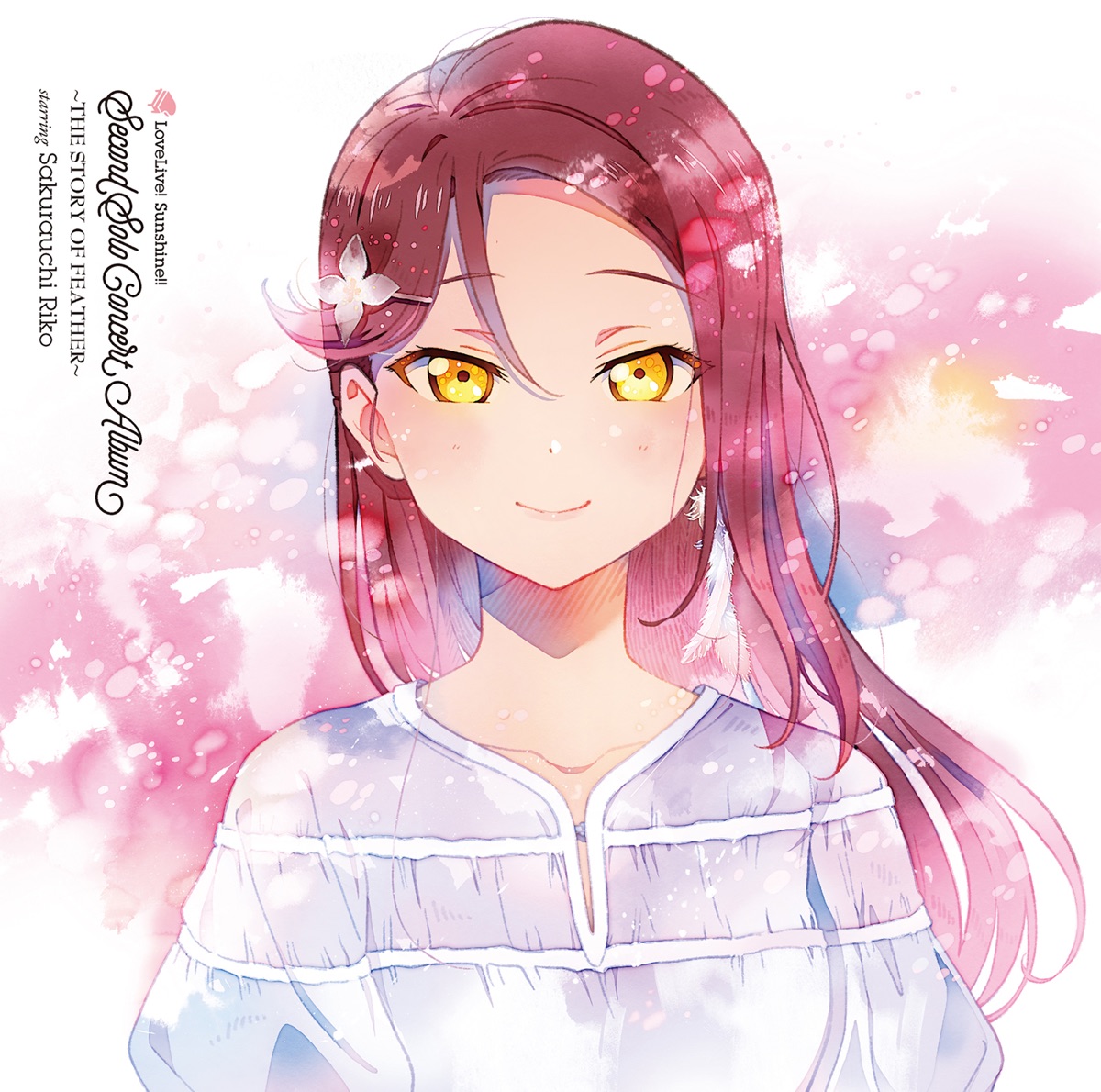 Cover art for『Riko Sakurauchi (Rikako Aida) from Aqours - Love Spiral Tower』from the release『LoveLive! Sunshine!! Second Solo Concert Album ～THE STORY OF FEATHER～ starring Sakurauchi Riko