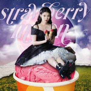 『IU - strawberry moon』収録の『strawberry moon』ジャケット