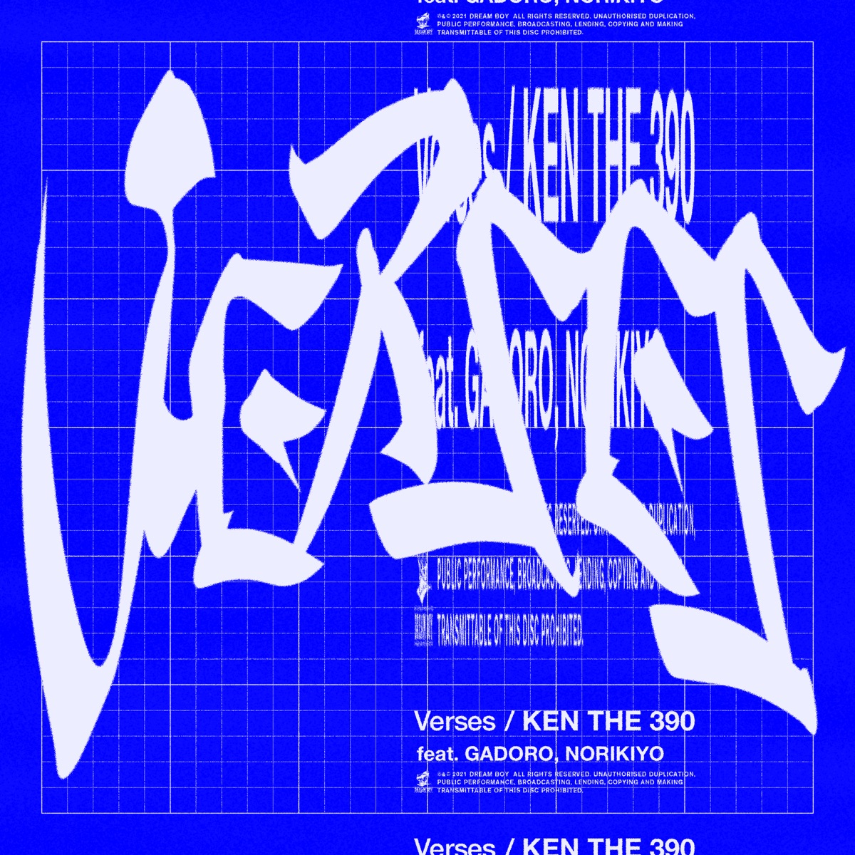 『KEN THE 390 - Verses (feat. GADORO & NORIKIYO)』収録の『Verses (feat. GADORO & NORIKIYO)』ジャケット