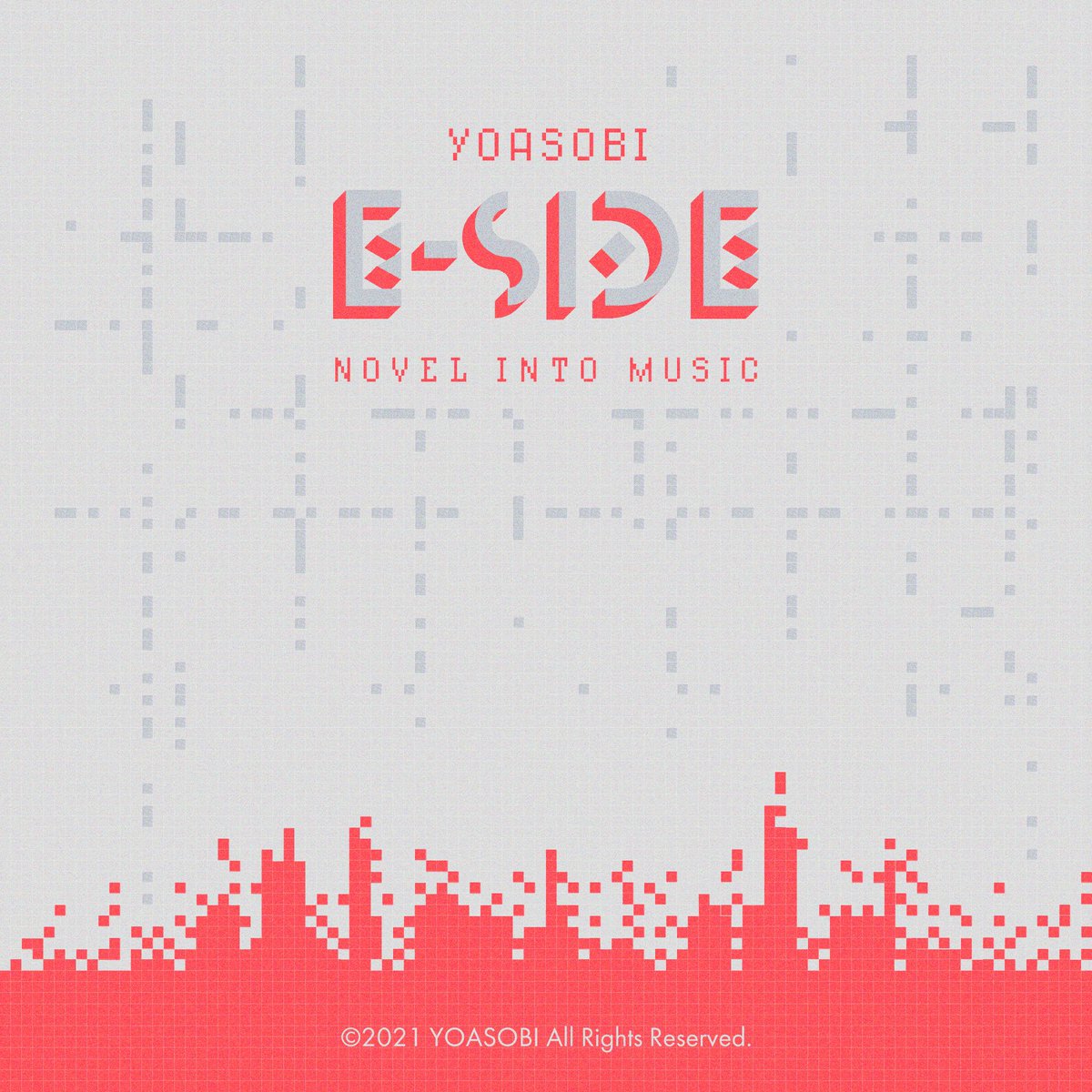 『YOASOBI - Tracing A Dream 歌詞』収録の『E-SIDE』ジャケット