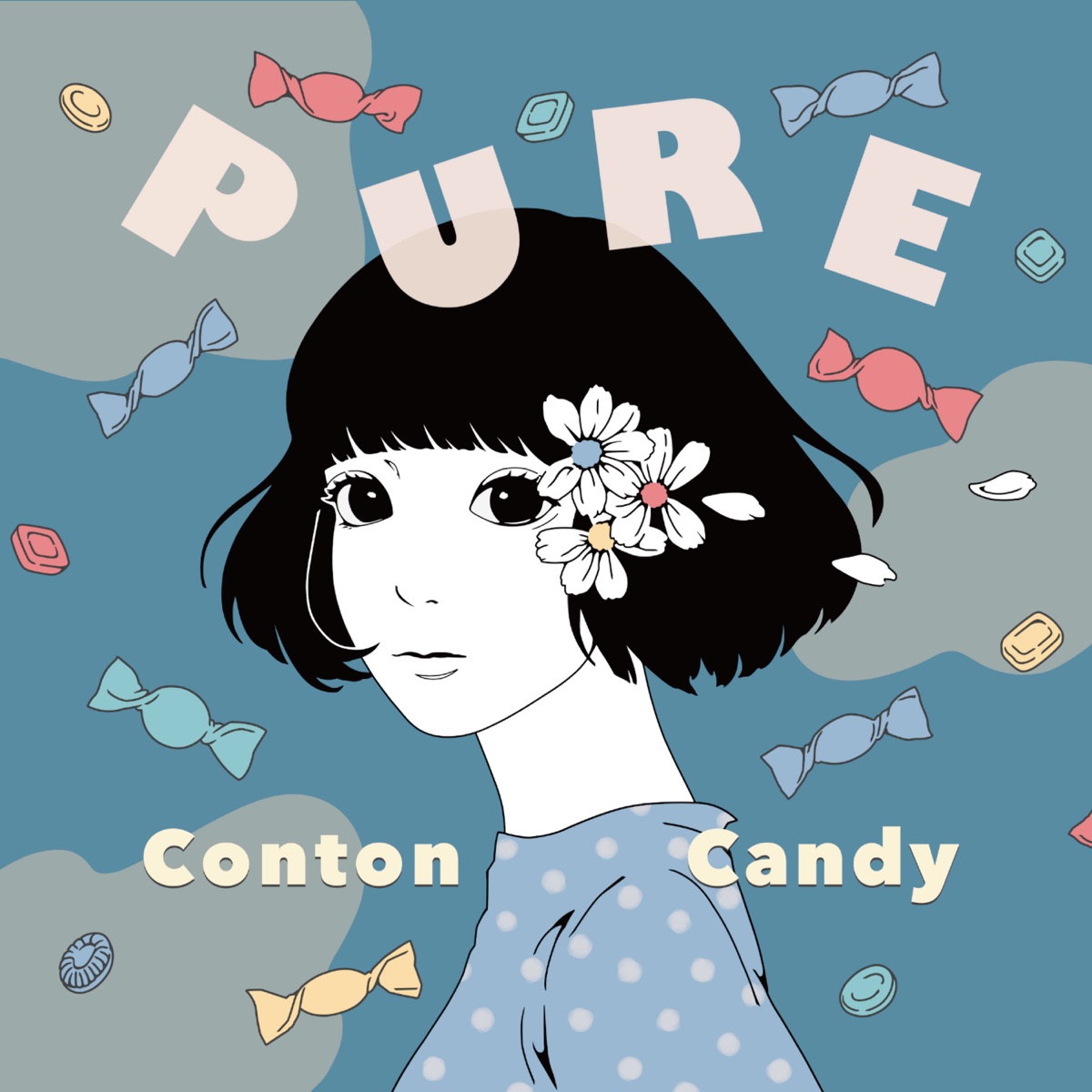 『Conton Candy - ディープレッドタルト』収録の『PURE』ジャケット