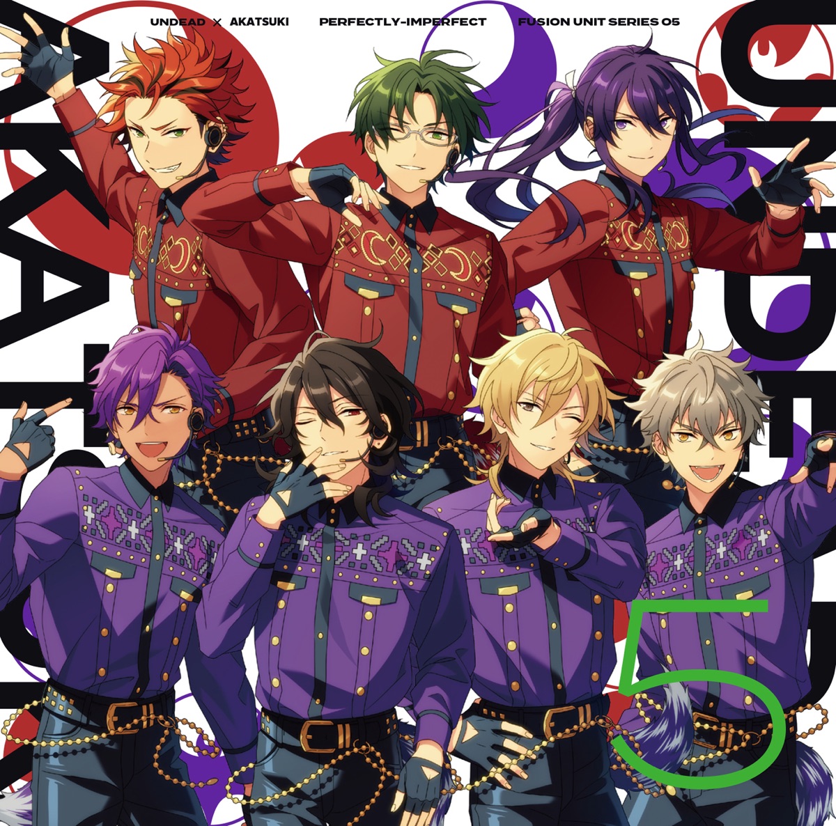 『UNDEAD × 紅月 - PERFECTLY-IMPERFECT』収録の『UNDEAD × 紅月「PERFECTLY-IMPERFECT」 あんさんぶるスターズ!! FUSION UNIT SERIES 05』ジャケット
