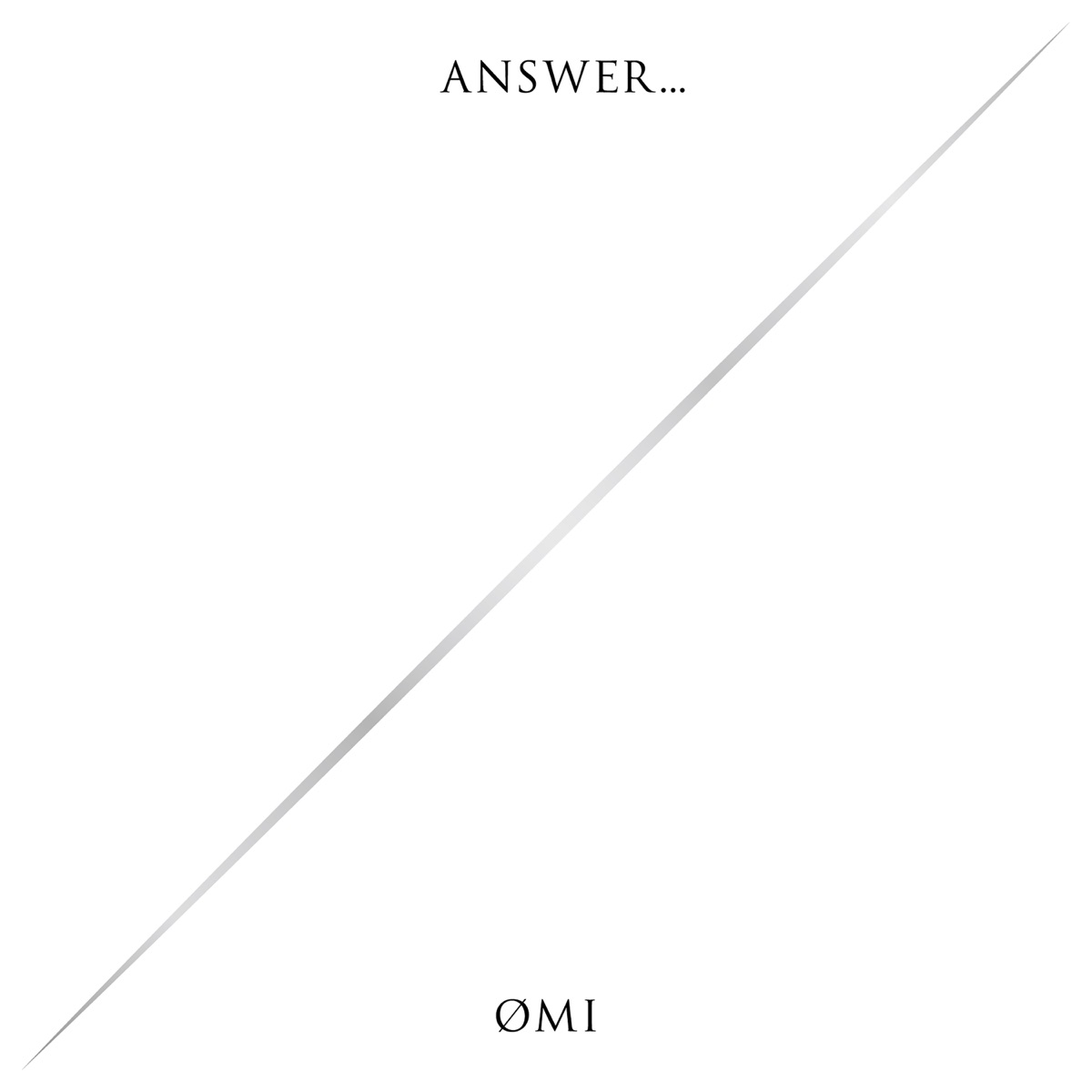 『ØMI - ANSWER... SHADOW』収録の『ANSWER... SHADOW』ジャケット