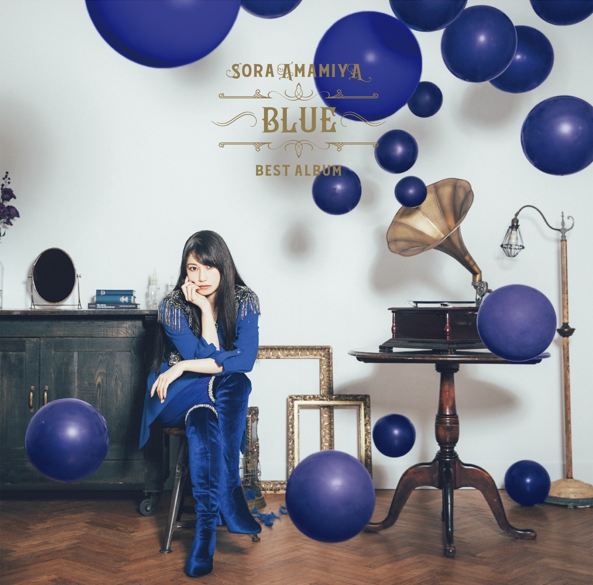 『雨宮天 - This Hope』収録の『雨宮天 BEST ALBUM - BLUE -』ジャケット