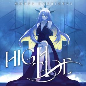 『Moona Hoshinova - High Tide』収録の『High Tide』ジャケット