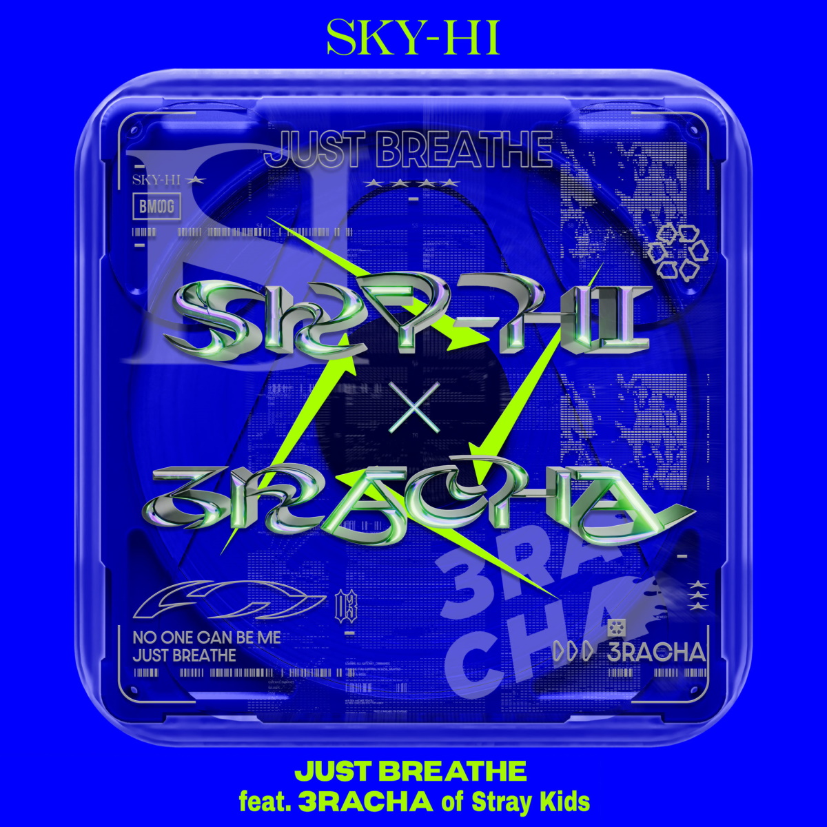 『SKY-HI - JUST BREATHE feat. 3RACHA of Stray Kids 歌詞』収録の『JUST BREATHE feat. 3RACHA of Stray Kids』ジャケット