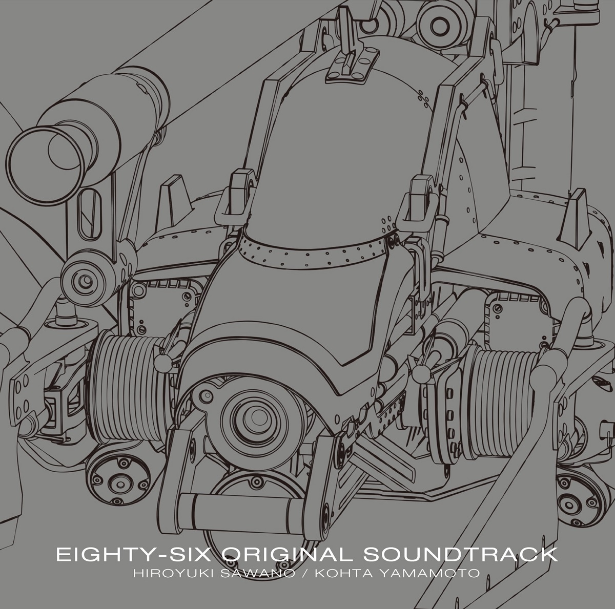『Hiroyuki Sawano feat. Laco - THE ANSWER』収録の『８６―エイティシックス― オリジナル・サウンドトラック』ジャケット