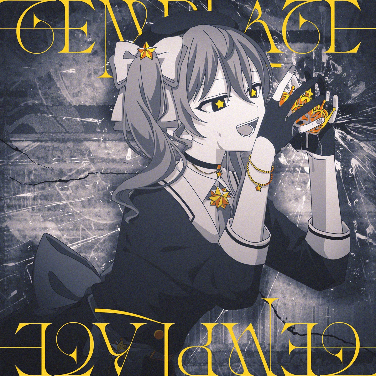 Cover for『Hoshimachi Suisei - TEMPLATE』from the release『TEMPLATE / Wicked feat. Mori Calliope』
