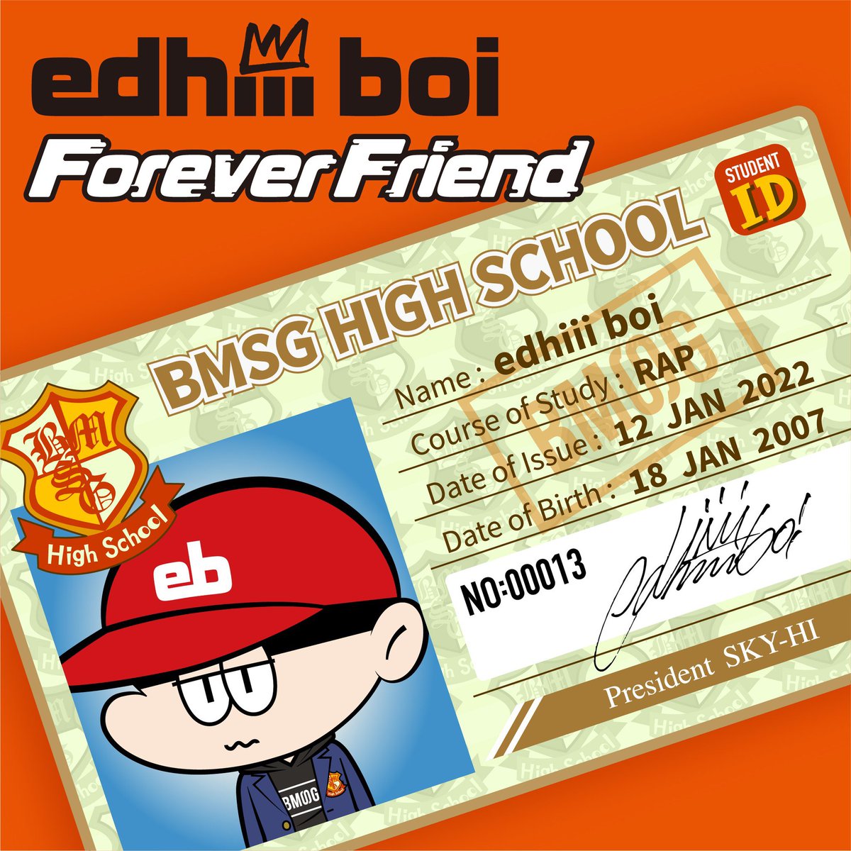 『edhiii boi - Forever Friend』収録の『Forever Friend』ジャケット