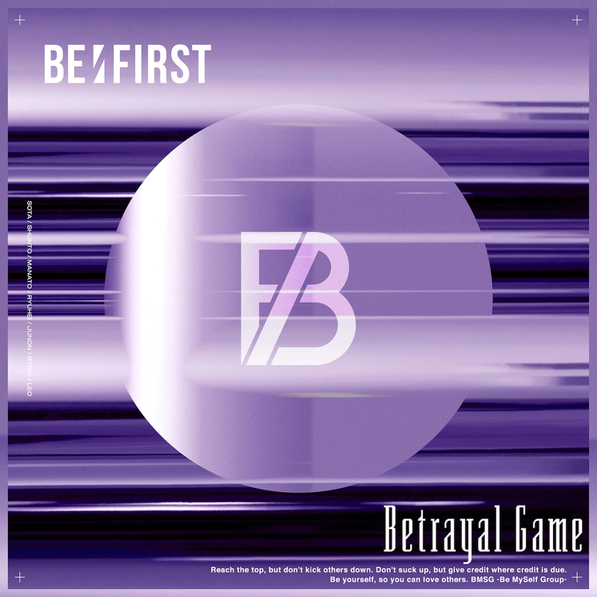 『BE:FIRST - Betrayal Game』収録の『Betrayal Game』ジャケット