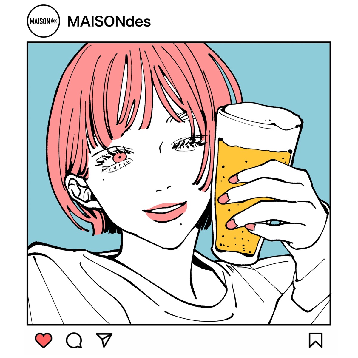 『MAISONdes - Cheers feat. Tani Yuuki & 菅原圭』収録の『Cheers feat. Tani Yuuki & 菅原圭』ジャケット