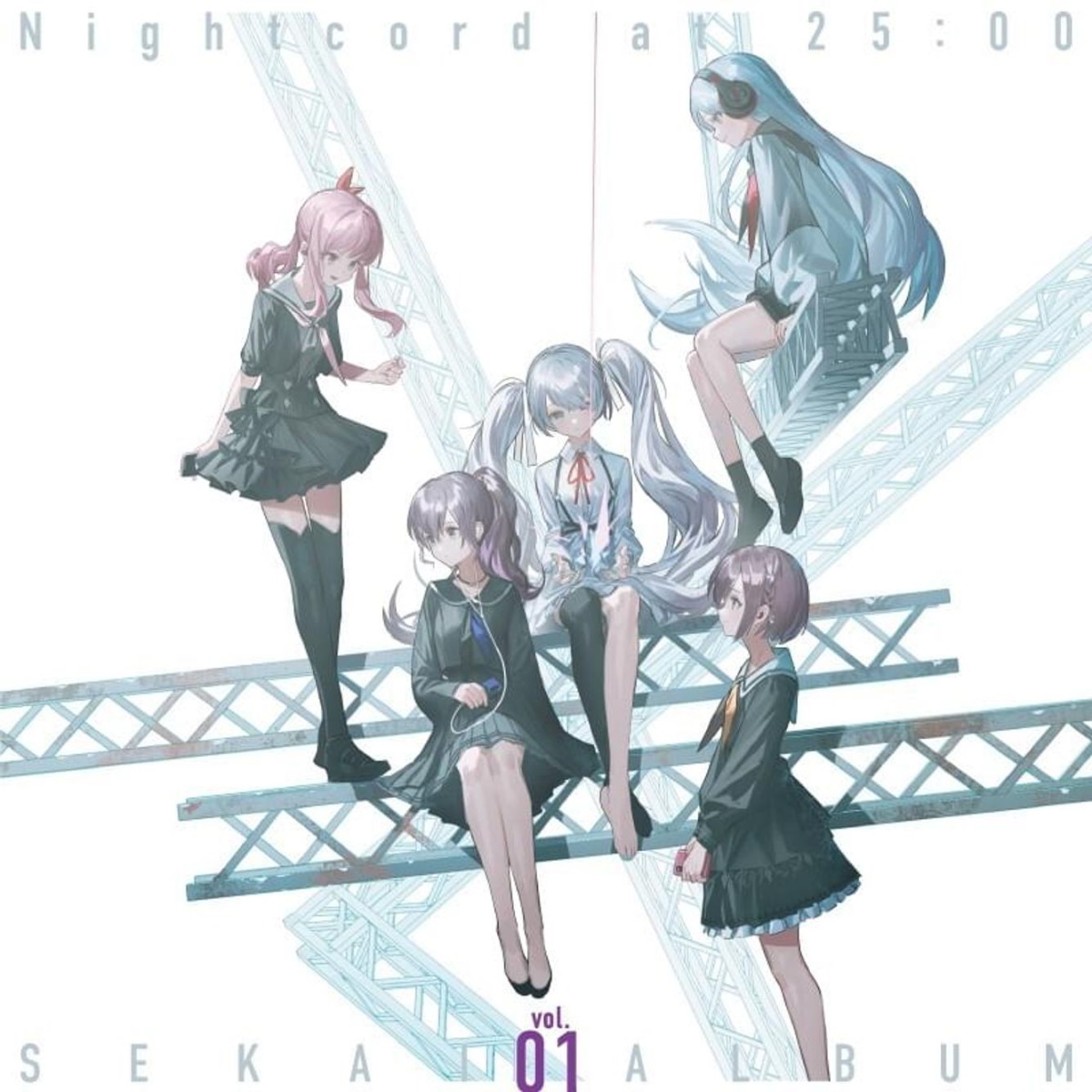 Cover art for『Nightcord at 25:00 - Totemo Itai Itagaritai』from the release『Nightcord at 25:00 SEKAI ALBUM vol.1』