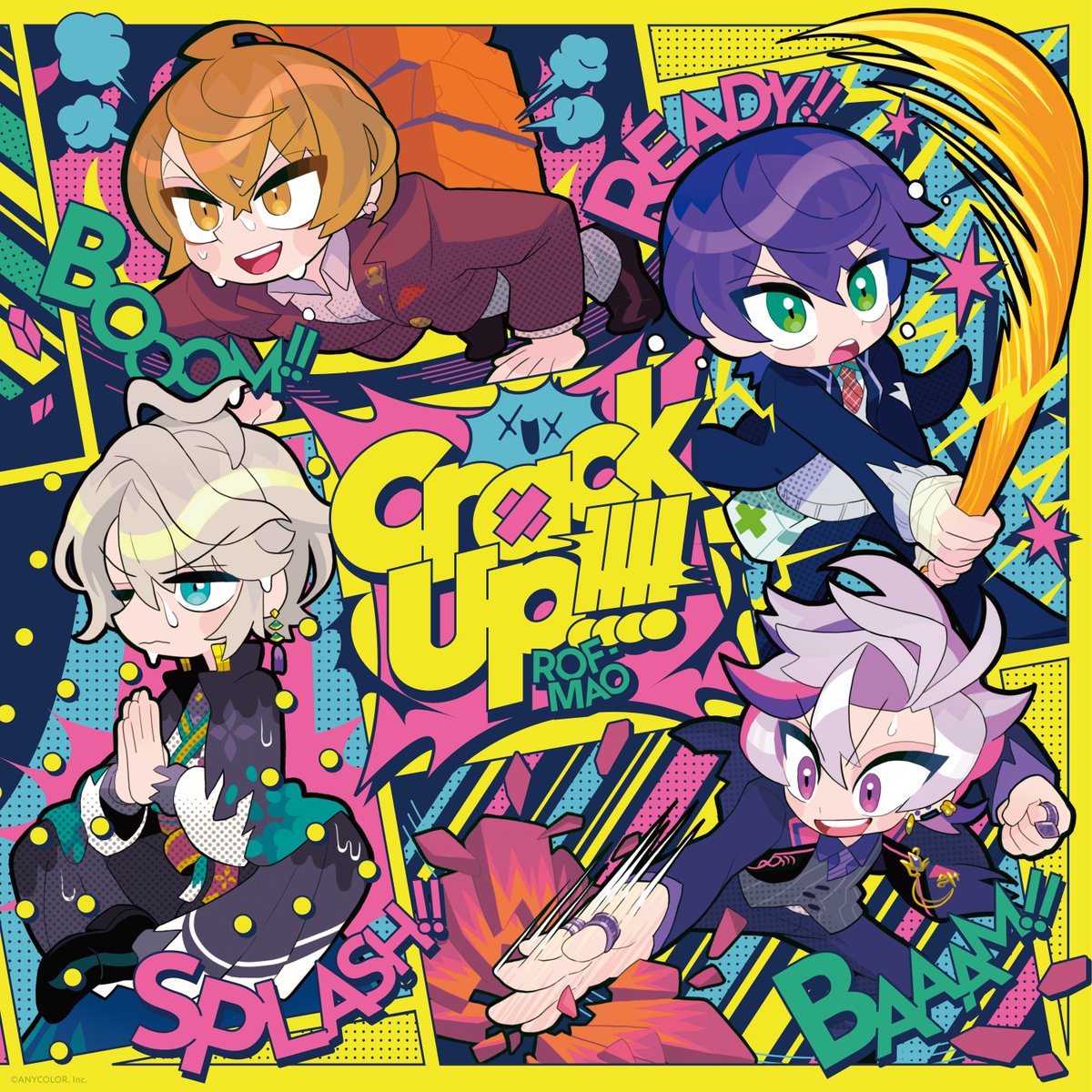 『ROF-MAO - Let's Get The Party Started!』収録の『Crack Up!!!!』ジャケット