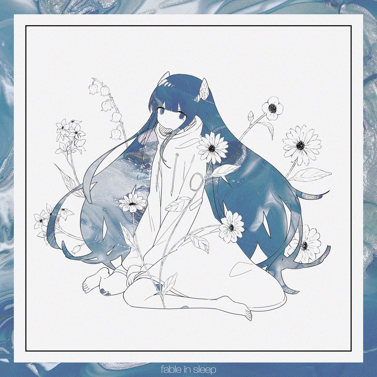 『somunia - last night』収録の『fable in sleep』ジャケット