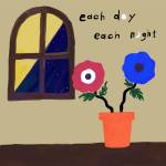 『安田レイ - each day each night』収録の『each day each night』ジャケット