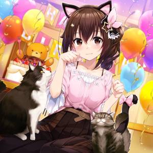 Cover art for『TOKINOSORA - Sora wo Koete』from the release『Happy Meowthday!!』