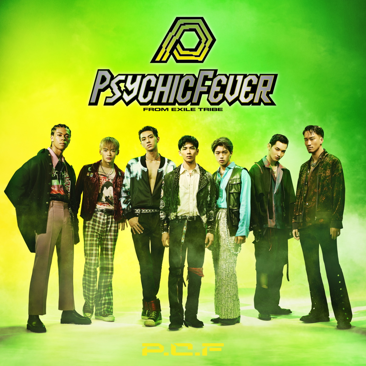 『PSYCHIC FEVER - Hotline (Remix) feat. JP THE WAVY』収録の『P.C.F』ジャケット