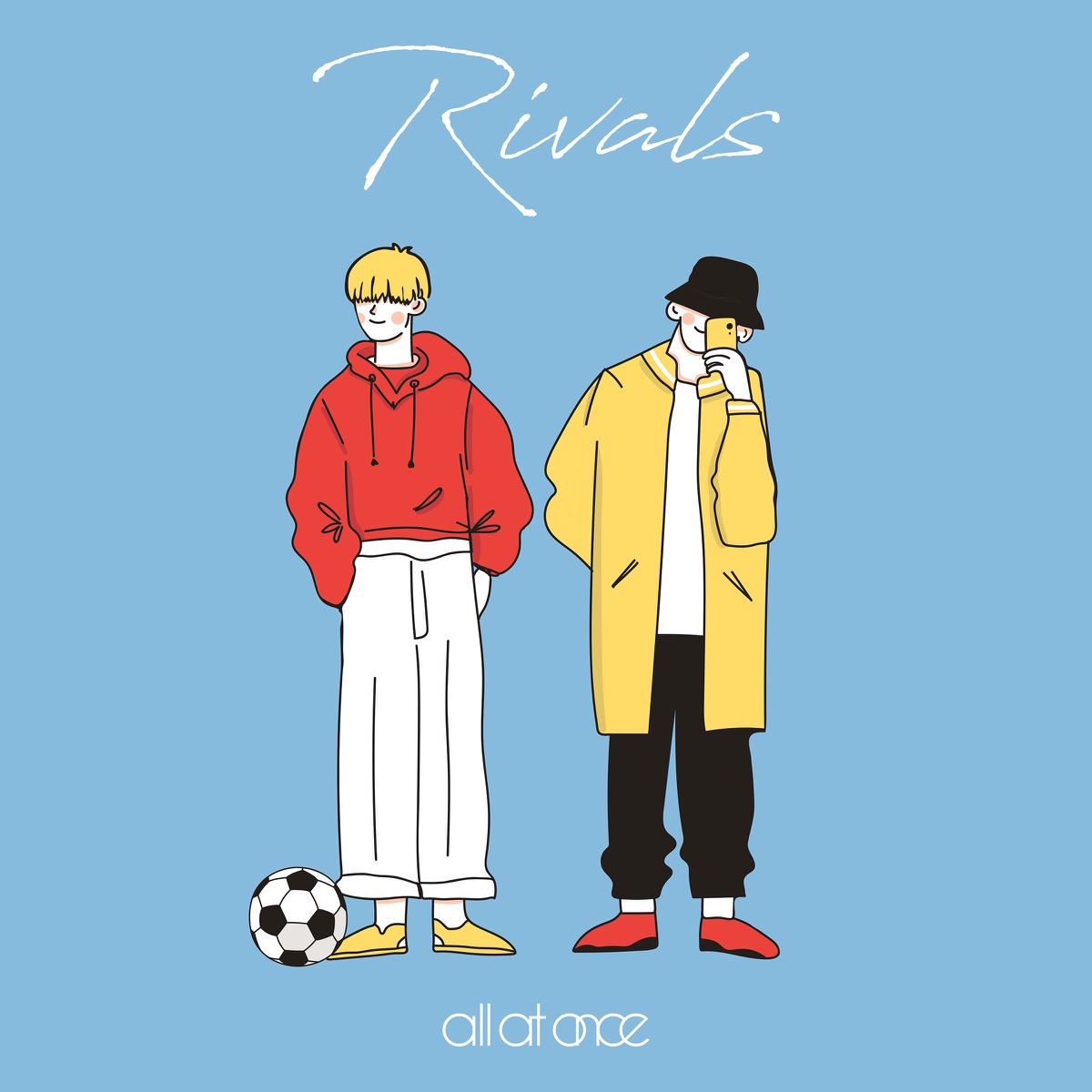 Cover art for『all at once - RIVALS -English ver- (TV size)』from the release『RIVALS -English ver- (TV size)』