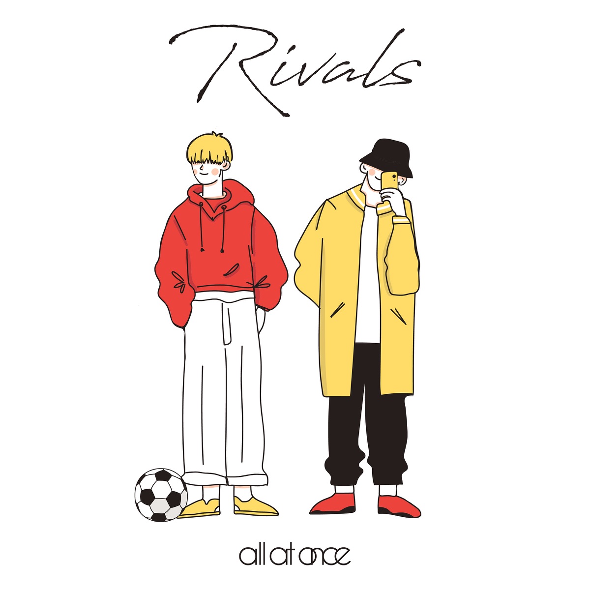 『all at once - RIVALS』収録の『RIVALS』ジャケット